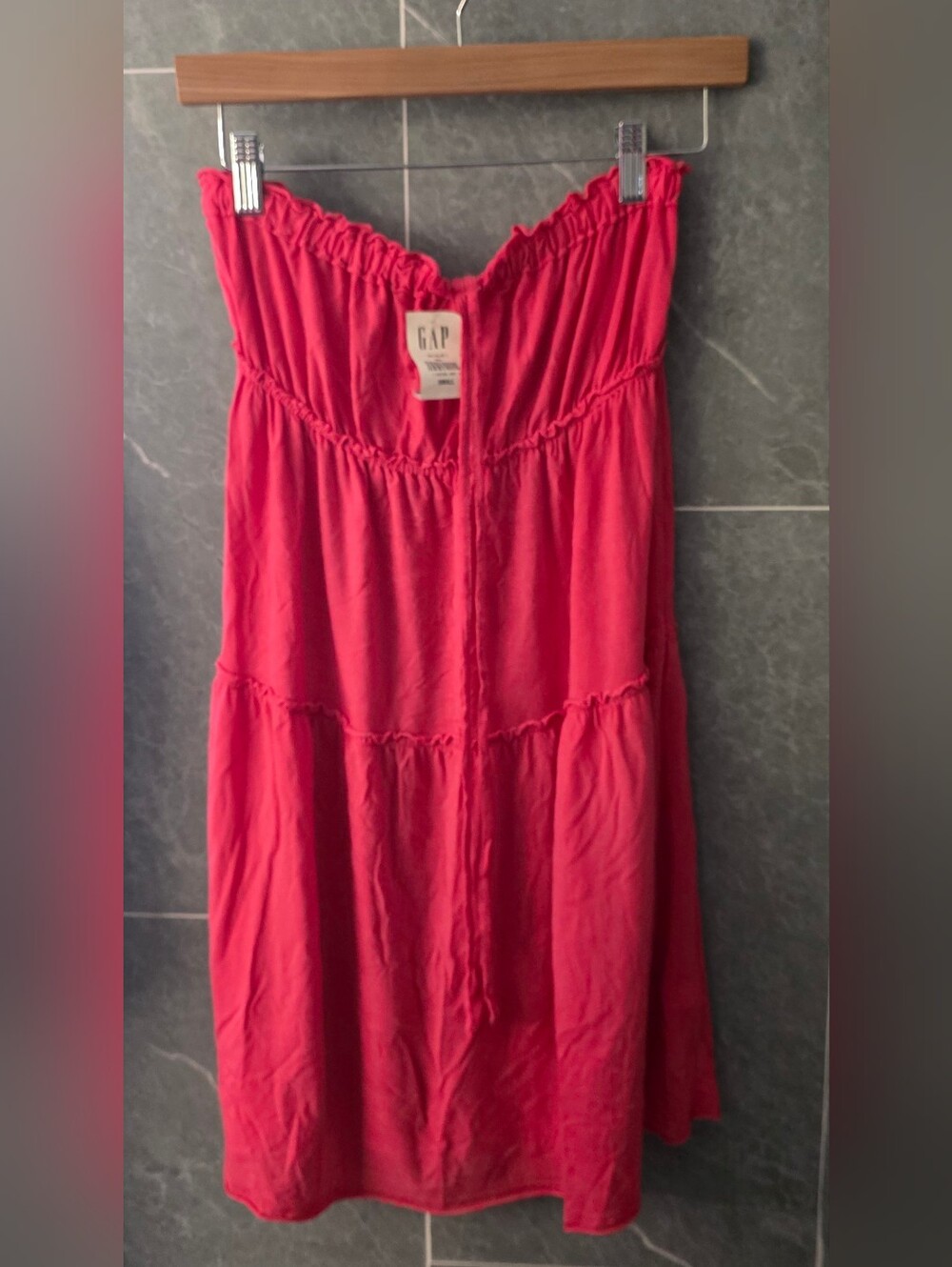 NWT Gap Body Pink Swim Cover Up Strapless Dress Size Small